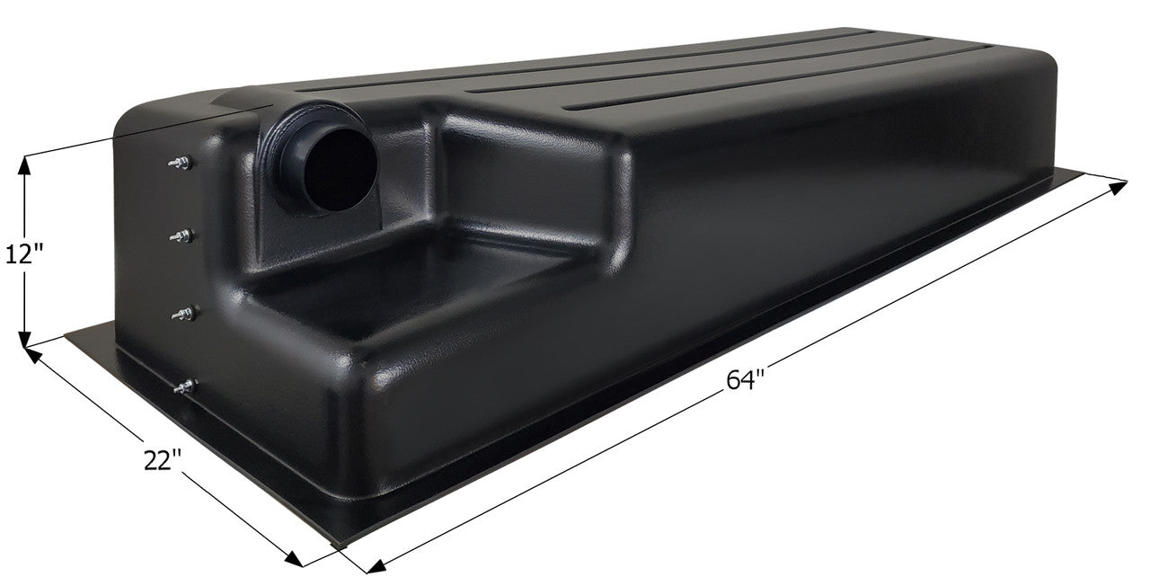 Holding Tank Recessed Drain HT513RE - 44 gal. - 64" x 22" x 12" - ICON #14770