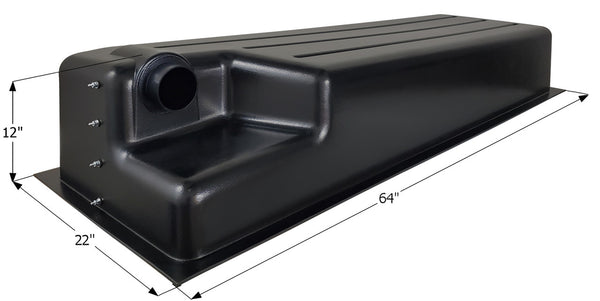 Holding Tank Recessed Drain HT513RE - 44 gal. - 64" x 22" x 12" - ICON #14770