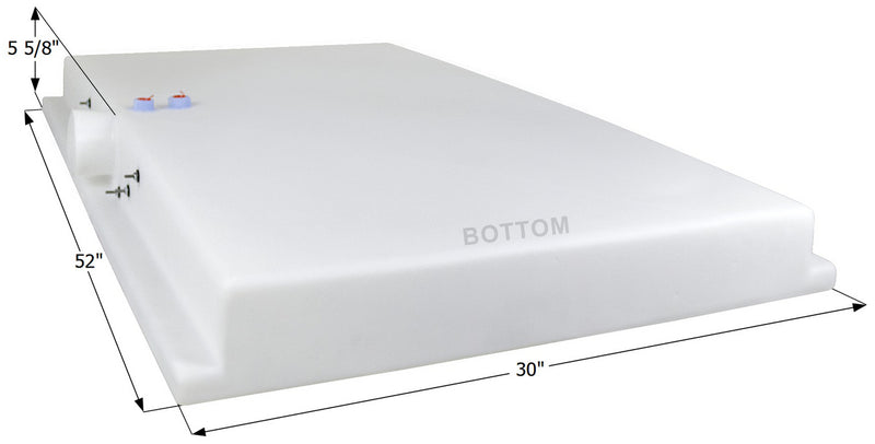 Holding Tank Side Drain H3546/2011370 - 25.4 Gal. - 52" x 30" x 5 5/8" - Jayco - ICON #14784