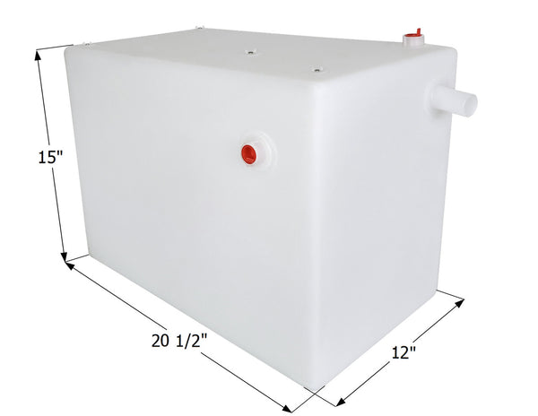 Fresh Water Tank WT3854 - 12 Gal. - 20 1/2" x 15" x 12" - Forest River #0206 - ICON #14883