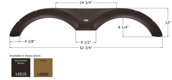 Forest River Tandem Fender Skirt FS4510