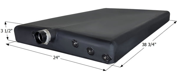 Holding Tank Center End Drain H3857 - 10 Gal. - 38 3/4" x 24" x 3 1/2" - ICON #14889