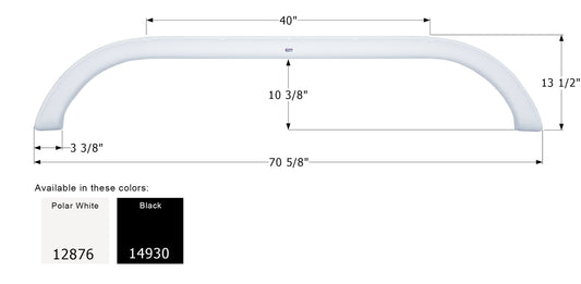 Forest River Tandem Fender Skirt FS2876 - ICON  (2 colors - 12876, 14930)