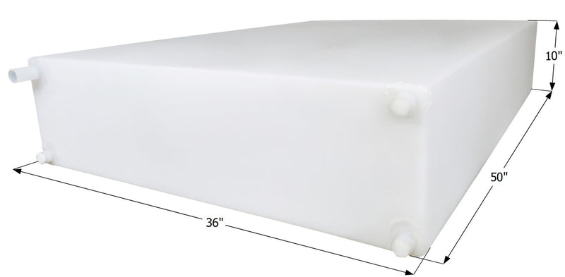 Fresh Water Tank WT3555/Generic - 75 Gal. - 50" x 36" x 10" - ICON #14932