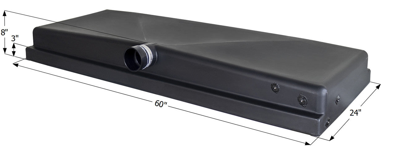 Holding Tank Side Drain H3859 - 37 Gal. - 60" x 24" x 8"  - Jayco - ICON #14993
