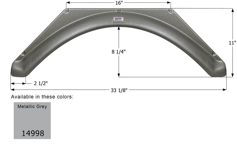 Gulf Stream Single Axle Fender Skirt FS4998 - ICON 14998