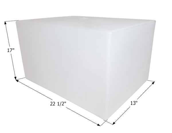 Fresh Water Tank WT3616 - 20 Gal. - 22 1/2" x 17" x 13" - ICON #15009