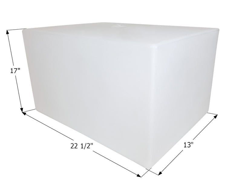 Fresh Water Tank WT3616 - 20 Gal. - 22 1/2" x 17" x 13" - ICON #15009