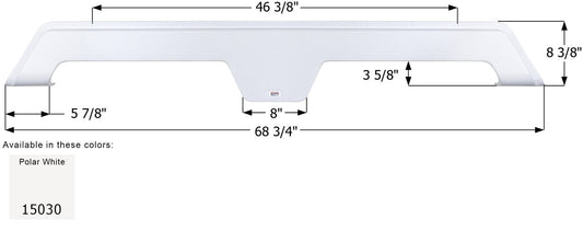 Kaddy Kruiser Tandem Fender Skirt FS5030 - Polar White   ICON 15030