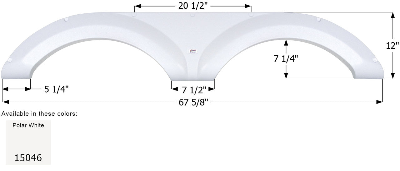 Jayco Tandem Fender Skirt FS5046 - ICON  (2 colors - 15046, 15353)