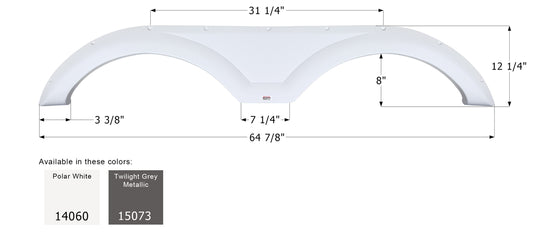 Gulf Stream Tandem Fender Skirt FS4060 - ICON  (2 colors - 14060, 15073)