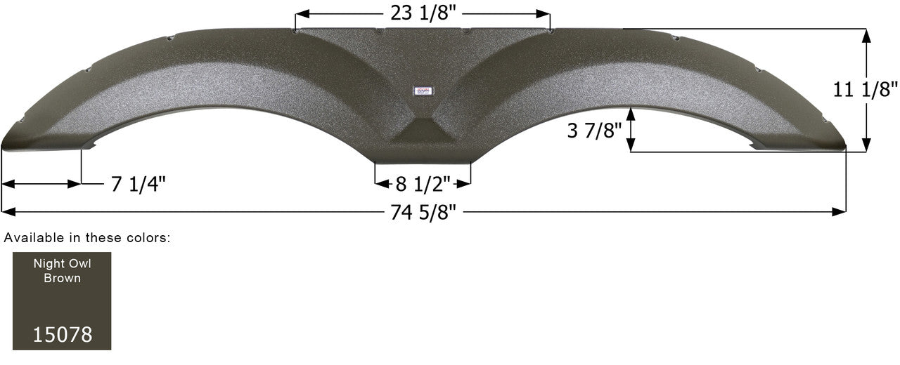 Coachmen Tandem Fender Skirt FS5078 - Night Owl Brown  ICON 15078