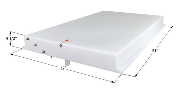 Fresh Water Tank WT1239/125288 - 26 Gal. - 51" x 32" x 4 1/2" - Braxton Creek - ICON #15095