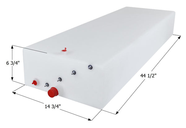 Fresh Water Tank WT3742/125290 - 18 Gal. - 44 1/2" x 14 3/4" x 6 3/4" - Braxton Creek - ICON #15097