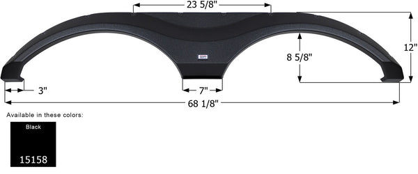 Grand Design Tandem Fender Skirt FS5158 - ICON 15158