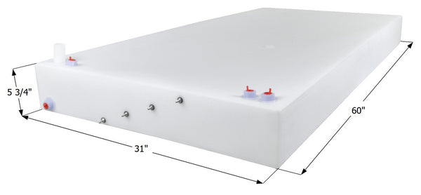 Fresh Water Tank WT3544/0308674 - 42 Gal. - 60" x 31" x 5 3/4" - Jayco - ICON #15171