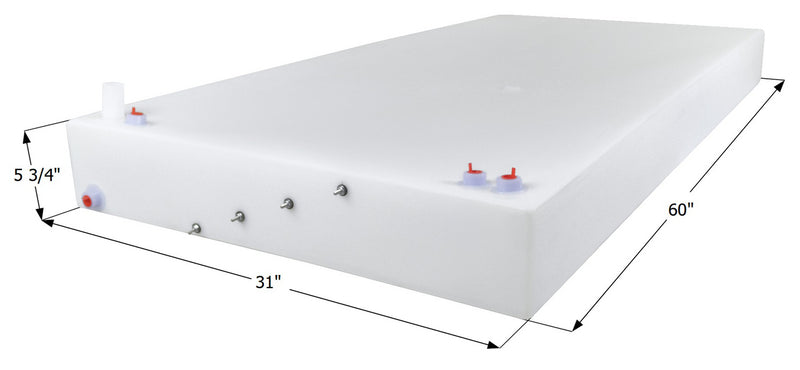 Fresh Water Tank WT3544/0308674 - 42 Gal. - 60" x 31" x 5 3/4" - Jayco - ICON #15171