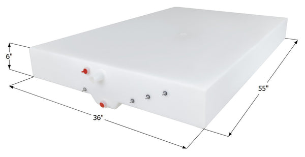 Fresh Water Tank WT1500 - 49 Gal. - 55" x 36" x 6" - Forest River #F100287480 - ICON #15172