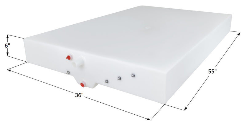 Fresh Water Tank WT1500 - 49 Gal. - 55" x 36" x 6" - Forest River #F100287480 - ICON #15172