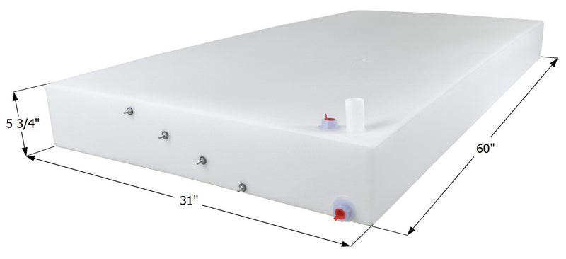 Fresh Water Tank WT3544/0248063 - 42 Gal. - 60" x 31" x 5 3/4" - Jayco - ICON #15186