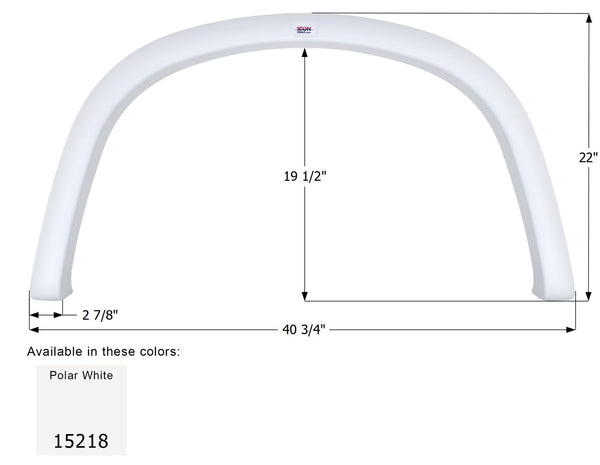 Four Winds Single Axle Fender Skirt FS5218 - ICON 15218