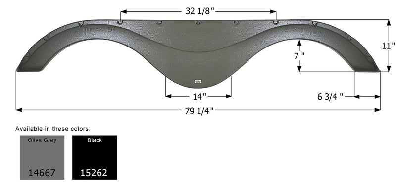Forest River Tandem Fender Skirt FS4667 - ICON
