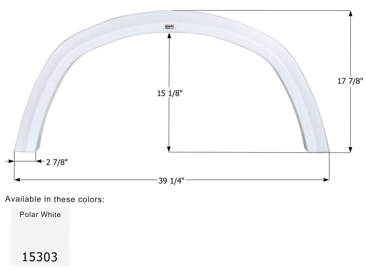 Four Winds Single Axle Fender Skirt FS5303 - ICON 15303