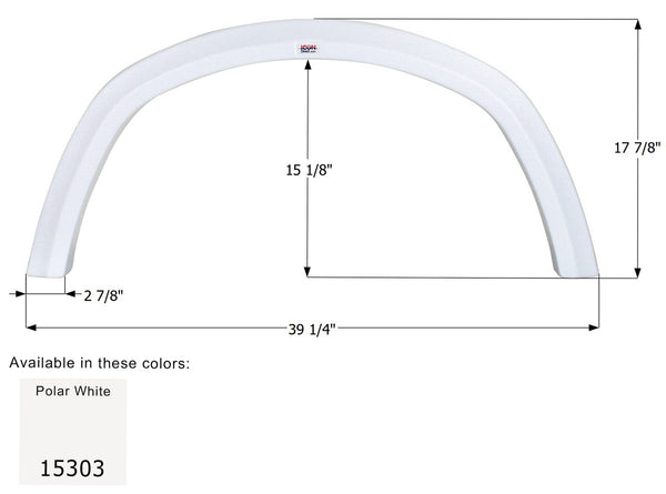 Four Winds Single Axle Fender Skirt FS5303 - ICON 15303