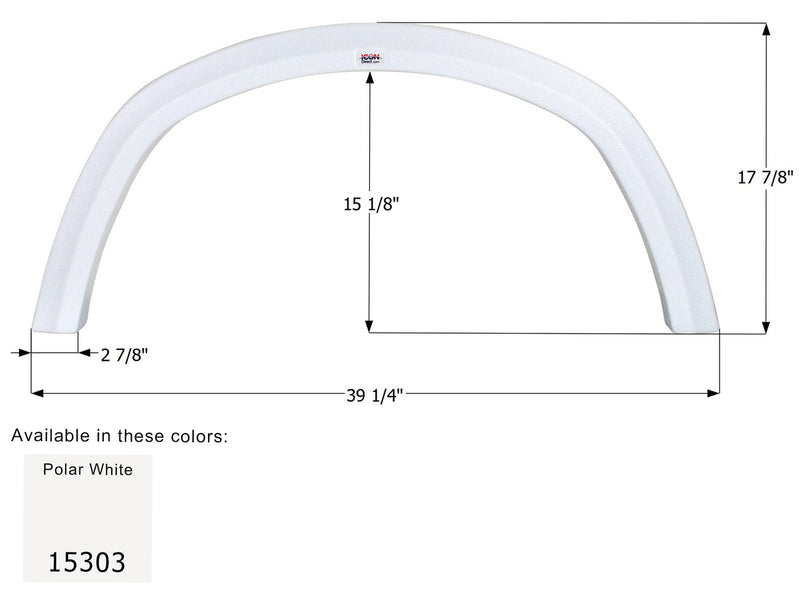 Four Winds Single Axle Fender Skirt FS5303 - ICON 15303