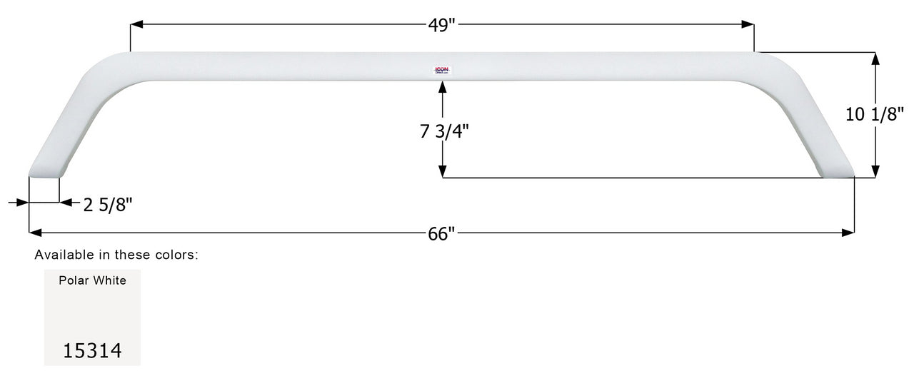 Dutchmen 5th Wheel Travel Trailer Fender Skirt FS5314 - Polar White  ICON 15314