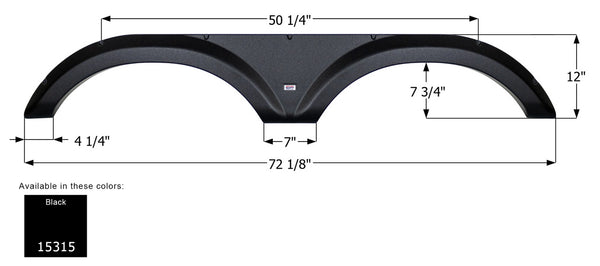 Forest River Tandem Fender Skirt FS5315 - ICON 15315