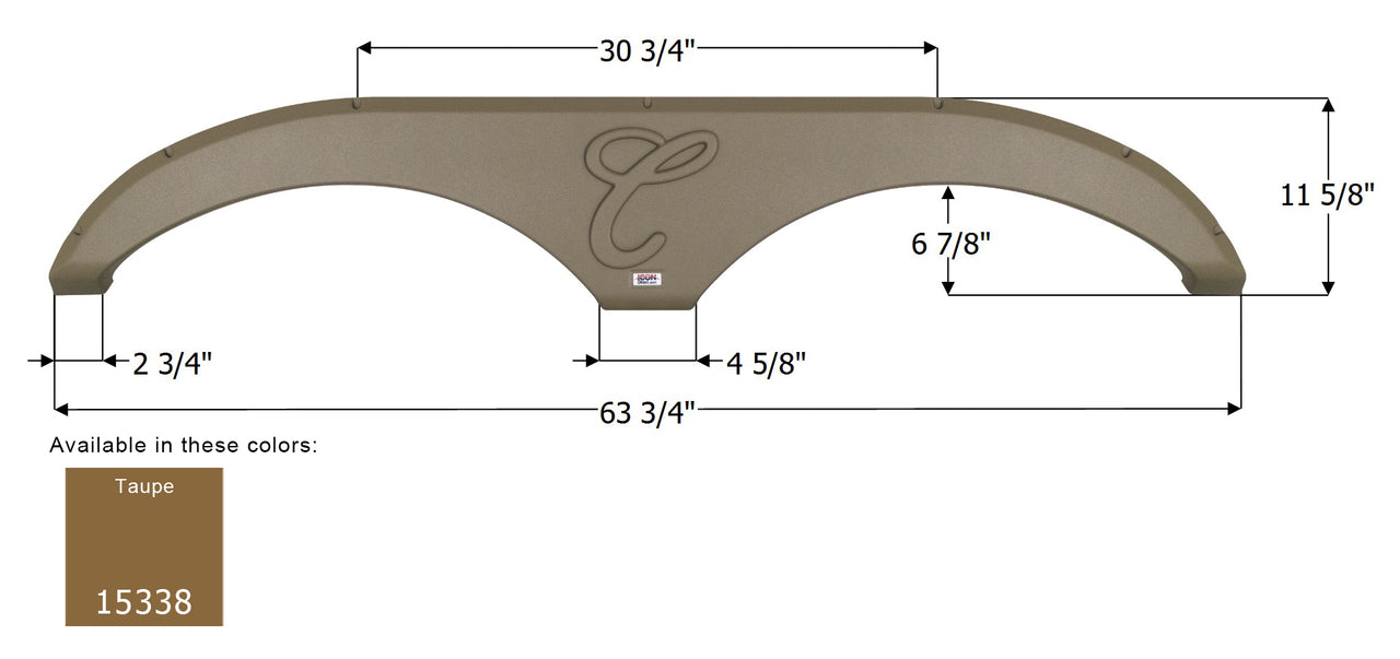 Forest River Cardinal 5th Wheel Travel Trailer Fender Skirt FS5338 - Taupe  ICON 15338