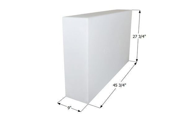 Fresh Water Tank WT4158/Blank Tank - 50 Gal. - 45 3/4" x 27 3/4" x 9" - ICON #15456