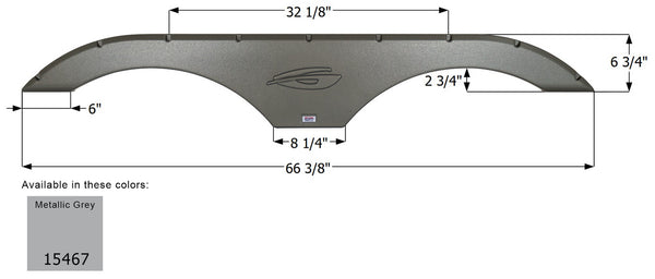 Gulf Stream Tandem Fender Skirt FS5467 - ICON 15467