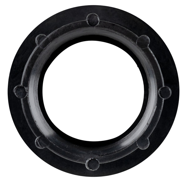 Holding Tank Fitting - 1 1/2" Raised FPT Spin Weld Fitting - Black - ICON #15502