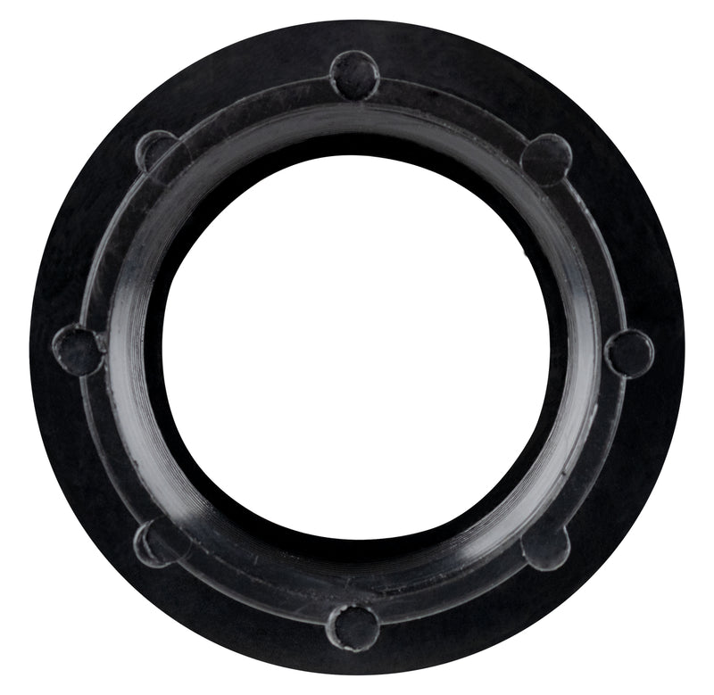 Holding Tank Fitting - 1 1/2" Raised FPT Spin Weld Fitting - Black - ICON #15502