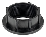 Holding Tank Fitting - 1 1/2" Raised FPT Spin Weld Fitting - Black - ICON #15502