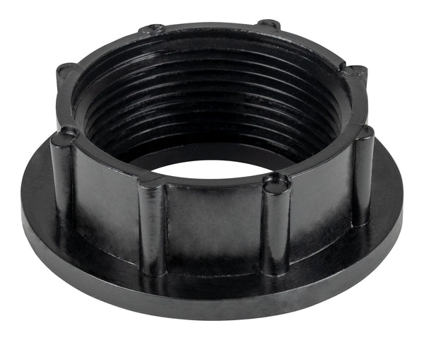 Holding Tank Fitting - 1 1/2" Raised FPT Spin Weld Fitting - Black - ICON #15502