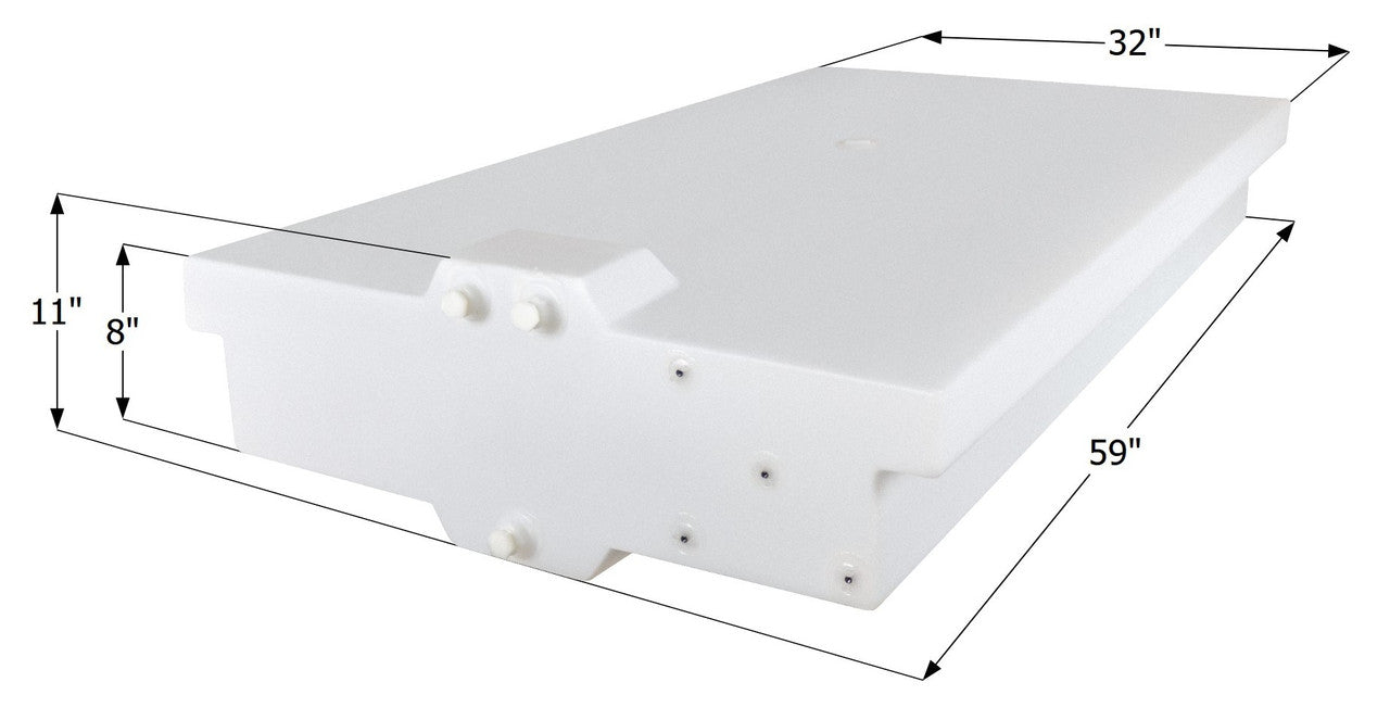 Fresh Water Tank WT4219 - 58 Gal. - 59" x 32" x 8" - ICON #15613