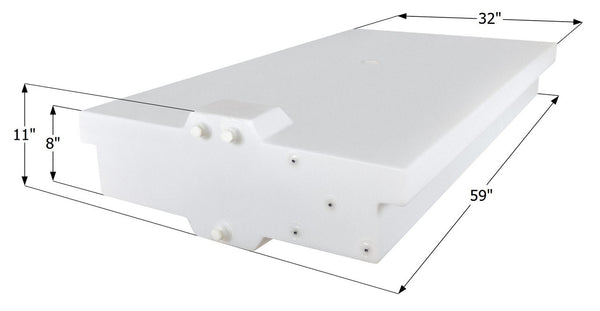 Fresh Water Tank WT4219 - 58 Gal. - 59" x 32" x 8" - ICON #15613