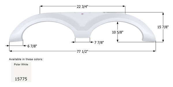 Forest River Tandem Fender Skirt FS5775 - ICON
