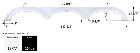 Forest River Triple Axle Fender Skirt FS5777 - ICON  (2 colors - 15777, 15778)
