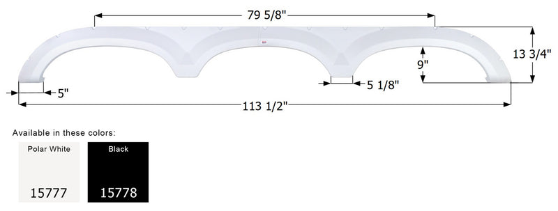 Forest River Triple Axle Fender Skirt FS5777 - ICON