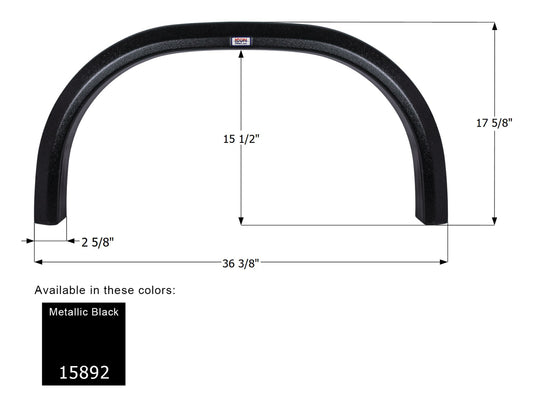 Forest River Single Fender Skirt FS5892 - ICON  (2 colors - 15892, 16136)