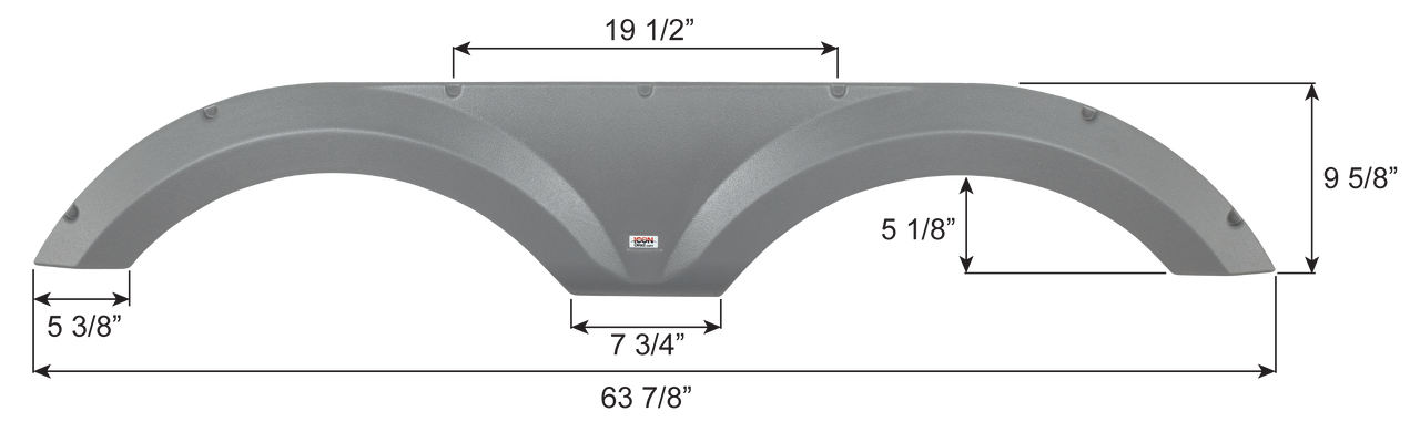 Jayco Tandem Fender Skirt FS6290 - Grey   ICON 16290