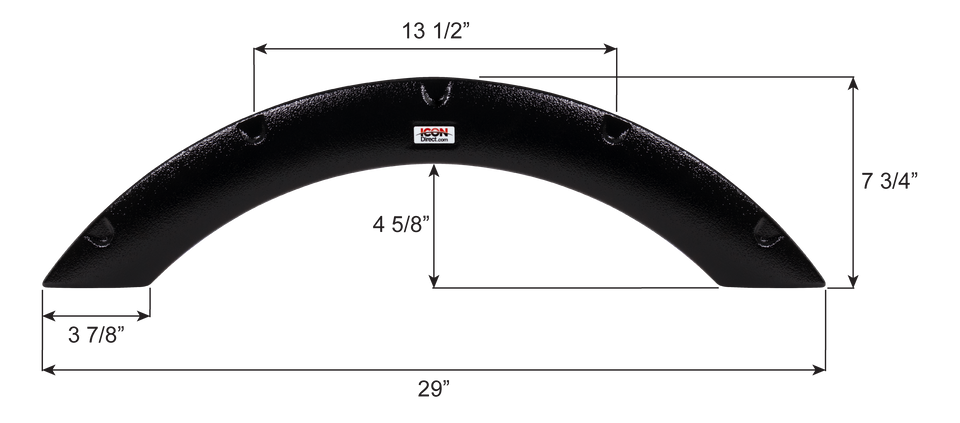 Coleman Single Fender Skirt FS6531 - Black  ICON 16531