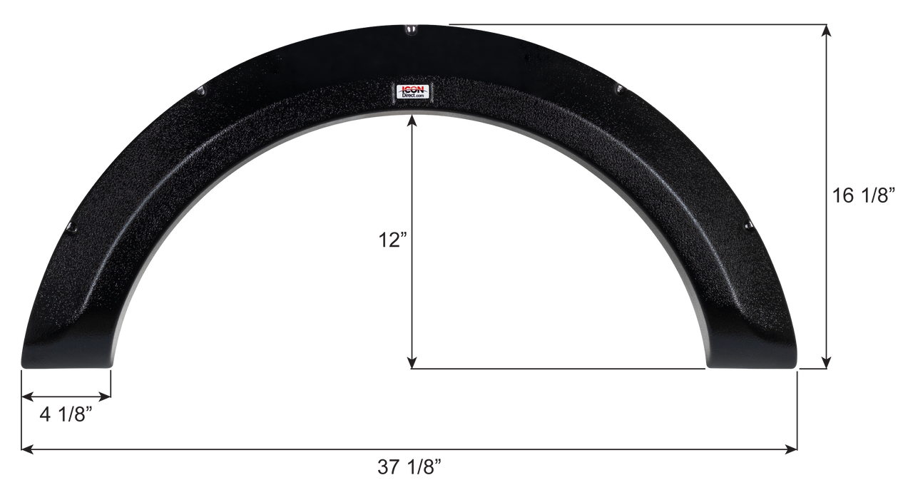 Jayco Single Axle Fender Skirt FS6704 - Black  ICON 16704
