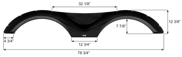 Gulf Stream Tandem Axle Fender Skirt FS6705 - ICON 16705