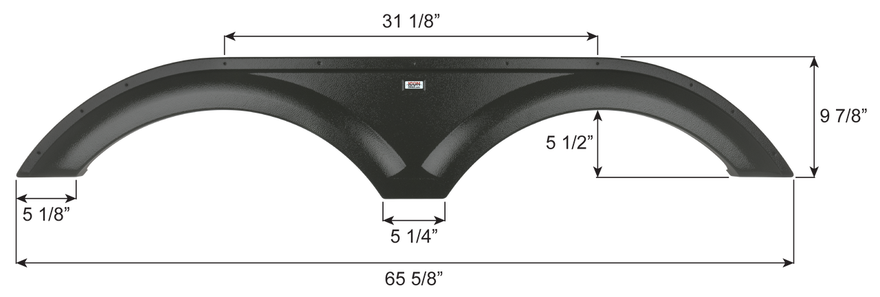 Highland Ridge Tandem Axle Fender Skirt FS6706 - Dark Storm   ICON 16706