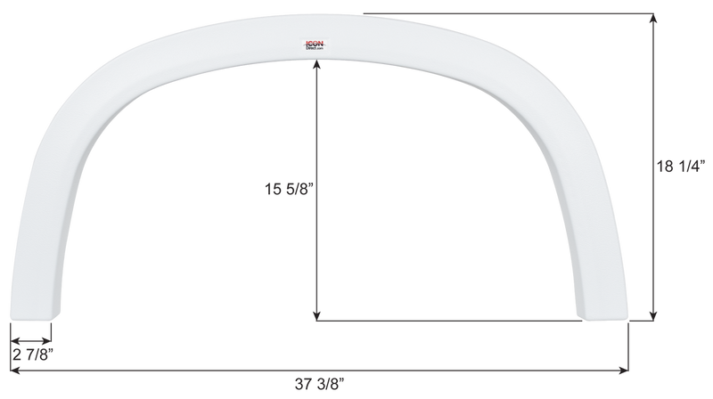 Four Winds Single Axle Fender Skirt FS6707 - ICON 16707